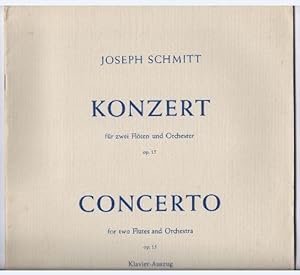 Seller image for Konzert fr zwei Flten und Orchester Op. 15. Klavierauszug. for sale by Antiquariat Bcherstapel