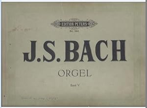 Bild des Verkufers fr Orgelwerke V (= Edition Peters, Nr. 244). zum Verkauf von Antiquariat Bcherstapel