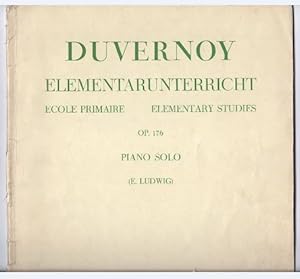 Image du vendeur pour Elementarunterricht / Ecole Primaire / Elementary Studies op. 176 (= Universal Edition 2073). Piano solo. mis en vente par Antiquariat Bcherstapel