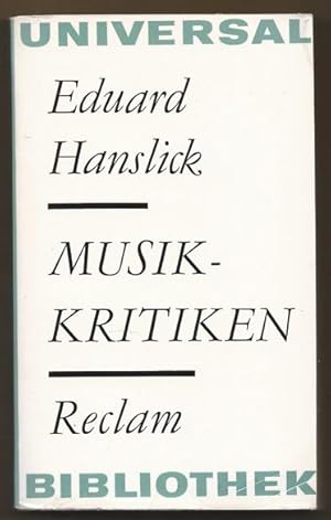 Seller image for Musikkritiken (= Reclams Universal-Bibliothek 465). for sale by Antiquariat Bcherstapel