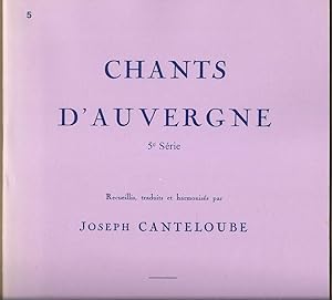 Image du vendeur pour Chants d'Auvergne. 5e Serie (= HE 31683). mis en vente par Antiquariat Bcherstapel