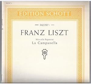 Seller image for Niccolo Paganini: Groe Etde Nr. 3 La Campanella (= Edition Schott, No. 06550 1/2). Piano. for sale by Antiquariat Bcherstapel