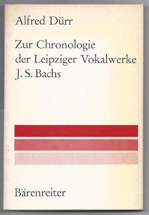 Seller image for Zur Chronologie der Leipziger Vokalwerke J. S. Bachs (= Musikwissenschaftliche Arbeiten, Nr. 26). for sale by Antiquariat Bcherstapel