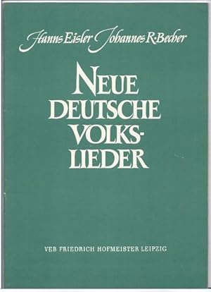 Bild des Verkufers fr Neue deutsche Volkslieder fr Gesang mit vereinfachter Klavierbegleitung (Johannes R. Becher). zum Verkauf von Antiquariat Bcherstapel