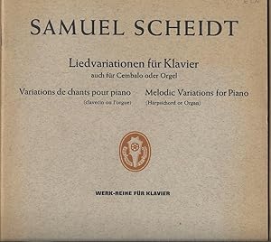 Image du vendeur pour Liedvariationen fr Klavier auch fr Cembalo oder Orgel / Variations de chants pour piano (clavecin ou l'orgue) / Melodic Variations for Piano (Harpsichord or Organ) (= Edition Schott, 2828). mis en vente par Antiquariat Bcherstapel