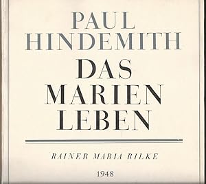 Imagen del vendedor de Das Marienleben. Gedichte von Rainer Maria Rilke fr Sopran und Klavier (= Edition Schott, Nr. 2026). a la venta por Antiquariat Bcherstapel