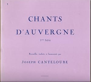 Image du vendeur pour Chants d'Auvergne. 1ere Serie (= HE 28794). mis en vente par Antiquariat Bcherstapel