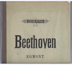 Bild des Verkufers fr Musik zu Goethes Trauerspiel Egmont (= Edition Peters, Nr. 99). Klavierauszug. zum Verkauf von Antiquariat Bcherstapel