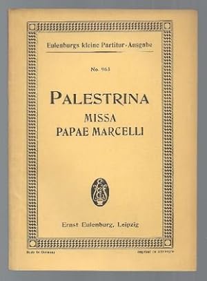 Bild des Verkufers fr Missa Papae Marcelli (= Eulenburgs kleine Partitur-Ausgabe, No. 963). zum Verkauf von Antiquariat Bcherstapel