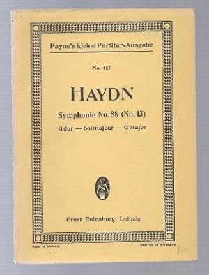 Image du vendeur pour Symphonie No. 88 (No. 13) G-Dur (= Payne's kleine Partitur-Ausgabe, No. 487). mis en vente par Antiquariat Bcherstapel