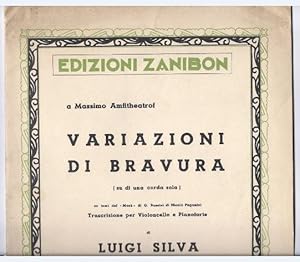 Bild des Verk�ufers f�r Variazioni di bravura (su di una corda sola) su temi del "Mose" di G. Rossini di Nicolo Paganini. zum Verkauf von Musikantiquariat Staub
