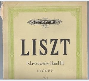Seller image for Klavierwerke Band III. Etden, Teil 1 (= Edition Peters, Nr. 3600c). for sale by Antiquariat Bcherstapel