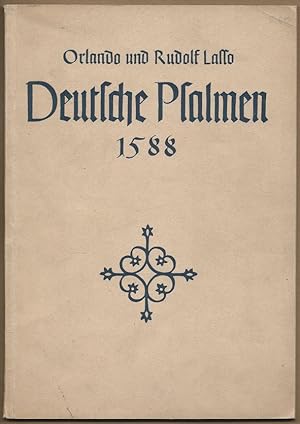 Image du vendeur pour Geistliche Psalmen mit dreyen stimmen welche mit allain lieblich zu singen sonder auch auff aller hand art Instrumenten zu gebrauchen / Deutsche Psalmen 1588 (= Brenreiter-Ausgabe 1928). mis en vente par Antiquariat Bcherstapel