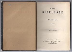 Bild des Verkufers fr Nibelunge. Sigfridsage. Erster und zweiter Theil in 1. Band. zum Verkauf von Antiquariat Bcherstapel