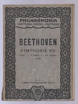 Bild des Verkufers fr Symphonie Nr. VII F-Dur, Op. 93 (= Philharmonia Taschenpartituren, No. 4). zum Verkauf von Antiquariat Bcherstapel