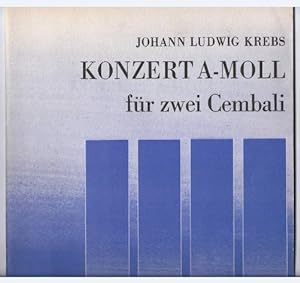 Seller image for Konzert a-Moll fr zwei Cembali (= DVfM 8102). for sale by Antiquariat Bcherstapel