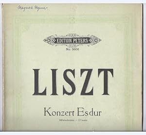 Bild des Verkufers fr Konzert Es-Dur fr Klavier und Orchester (= Edition Peters, Nr. 3606). Ausgabe fr zwei Klaviere. zum Verkauf von Antiquariat Bcherstapel