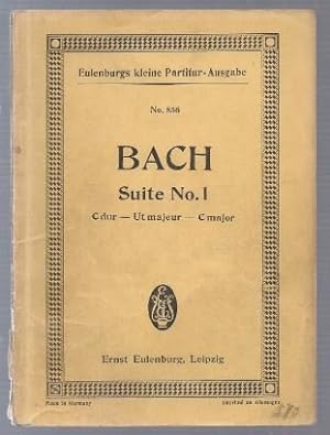 Seller image for Suite No. 1 C-Dur fr 2 Oboen, Fagott, 2 Violinen, Viola und Continuo (= Eulenburgs kleine Partitur-Ausgabe, No. 856). for sale by Antiquariat Bcherstapel
