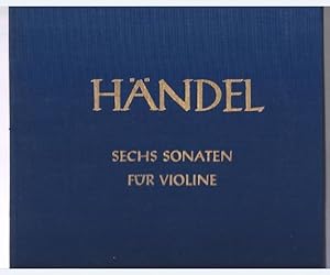 Image du vendeur pour Sechs Sonaten fr Violine und bezifferten Bass (= Hallische Hndel-Ausgabe. Serie IV, 4). BA 4004. mis en vente par Antiquariat Bcherstapel