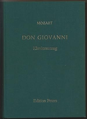 Imagen del vendedor de Don Giovanni (KV 527). Oper in zwei Akten (= Edition Peters, Nr. 4473). Klavierauszug. a la venta por Antiquariat Bcherstapel