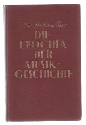Bild des Verkufers fr Die Epochen der Musikgeschichte im berblick. zum Verkauf von Antiquariat Bcherstapel