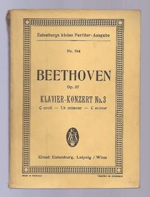 Bild des Verkufers fr Konzert No. 3 c-Moll fr Pianoforte mit Orchester, op. 37 (= Eulenburgs kleine Partitur-Ausgabe, No. 704). zum Verkauf von Antiquariat Bcherstapel