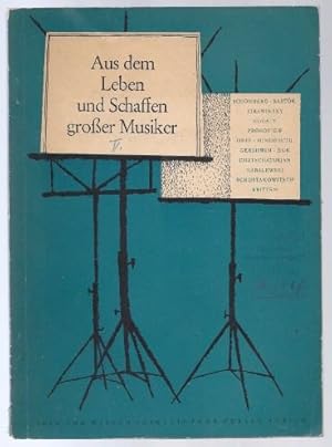 Bild des Verkufers fr Aus dem Leben und Schaffen groer Musiker, Heft 5 (= Biographische Lesehefte fr die 7. bis 12. Klasse). zum Verkauf von Antiquariat Bcherstapel