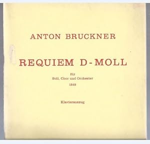 Bild des Verkufers fr Requiem d-Moll fr Soli, Chor und Orchester (1849) (= Doblinger 46007). Klavierauszug. zum Verkauf von Antiquariat Bcherstapel