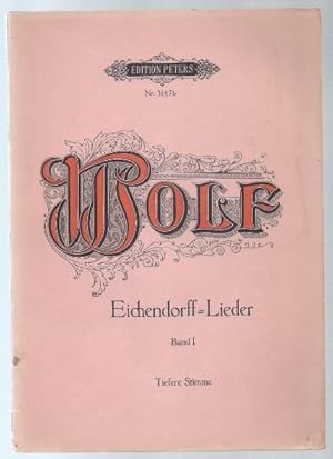 Imagen del vendedor de Gedichte von Joseph von Eichendorff fr eine Singstimme und Klavier, Band I (= Edition Peters, Nr. 3147b). Tiefere Stimme. a la venta por Antiquariat Bcherstapel