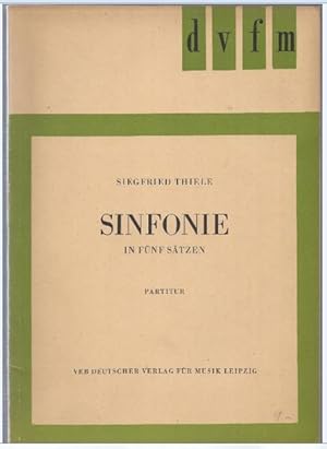 Immagine del venditore per Sinfonie in fnf Stzen (= DVfM 1624). Partitur. venduto da Antiquariat Bcherstapel