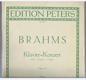 Seller image for Konzert fr Klavier und Orchester Nr. 1 d-Moll op. 15 (= Edition Peters 3655). for sale by Antiquariat Bcherstapel