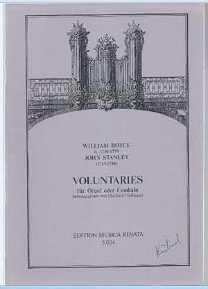 Bild des Verkufers fr Voluntaries fr Orgel oder Cembalo (= MR 5.004). zum Verkauf von Antiquariat Bcherstapel