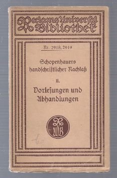 Seller image for Einleitung in die Philosophie nebst Abhandlungen zur Dialektik, Aesthetik und ber die deutsche Sprachverhunzung (= Reclams Universal-Bibliothek, Nr. 2918, 2919). for sale by Antiquariat Bcherstapel