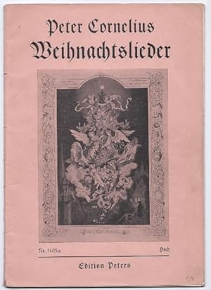 Bild des Verkufers fr Weihnachtslieder fr eine Singstimme mit Klavierbegleitung (= Edition Peters, Nr. 3105a). Hoch. Neue Ausgabe. zum Verkauf von Antiquariat Bcherstapel