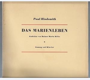 Imagen del vendedor de Das Marienleben. Gedichte von Rainer Maria Rilke fr Sopran und Klavier (= Edition Schott, Nr. 2025). a la venta por Antiquariat Bcherstapel