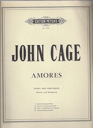 Seller image for Amores. Piano and Percussion / Klavier und Schlagzeug (= Edition Peters, Nr. 6264). for sale by Antiquariat Bcherstapel