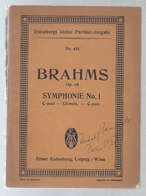 Bild des Verkufers fr Symphonie No. 1 c-Moll op. 68 (= Eulenburgs kleine Partitur-Ausgabe, No. 425). zum Verkauf von Antiquariat Bcherstapel
