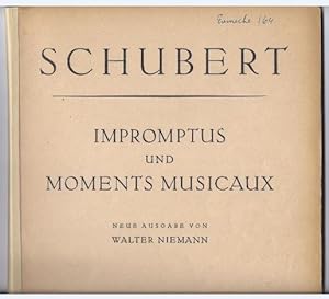 Bild des Verkufers fr Impromptus und Moments musicaux op. 90, 94 und 142. zum Verkauf von Antiquariat Bcherstapel