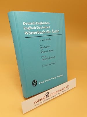 Seller image for Wrterbuch fr rzte ; In zwei Bnden ; Deutsch-Englisch / Englisch-Deutsch ; Band 2 for sale by Roland Antiquariat UG haftungsbeschrnkt