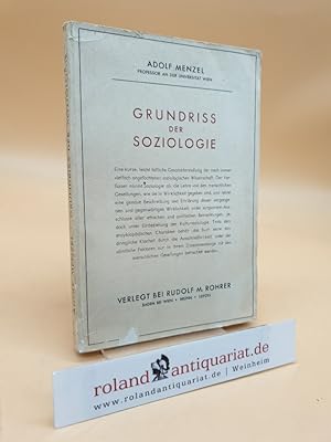 Bild des Verkufers fr Grundriss der Soziologie zum Verkauf von Roland Antiquariat UG haftungsbeschrnkt