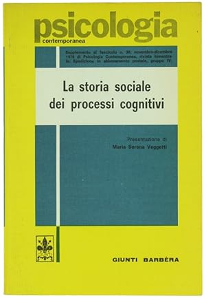 Seller image for LA STORIA SOCIALE DEI PROCESSI COGNITIVI di Alexandr Romanovic Luria.: for sale by Bergoglio Libri d'Epoca