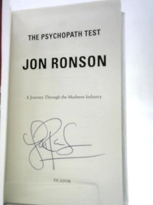 Imagen del vendedor de The Psychopath Test: A Journey Through the Madness Industry a la venta por World of Rare Books