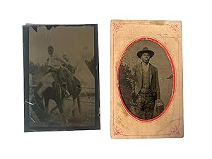 Rare 19th Century African American Western Cowboy Photos