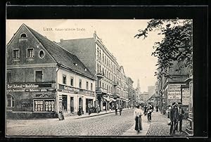 Ansichtskarte Lissa, Restaurant Carl Schmidts Nachfolger, Kaiser-Wilhelm-Strasse