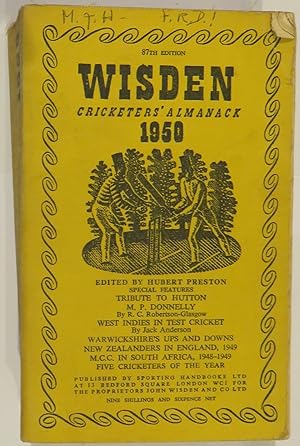 Seller image for Wisden Cricketers' Almanack 1950 for sale by St Marys Books And Prints