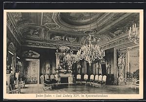 Seller image for Ansichtskarte Baden-Baden, Saal Ludwig XIV im Konversationshaus for sale by Bartko-Reher