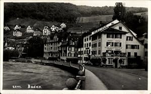 Ansichtskarte / Postkarte Baden Kanton Aargau Schweiz, Blick zum Hotel