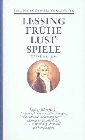 Image du vendeur pour Lessing, Gotthold Ephraim: Werke und Briefe; Bd. 1., Werke 1743 - 1750. (=Bibliothek deutscher Klassiker ; 47). mis en vente par Antiquariat Thomas Haker GmbH & Co. KG