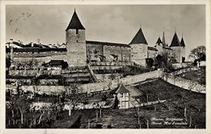 Ansichtskarte / Postkarte Morat Murten Kanton Freiburg, Ringmauer