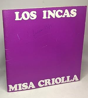 Imagen del vendedor de Los Incas misa criolla - concerts mazarine artistes de la saison 1970-1971 a la venta por crealivres